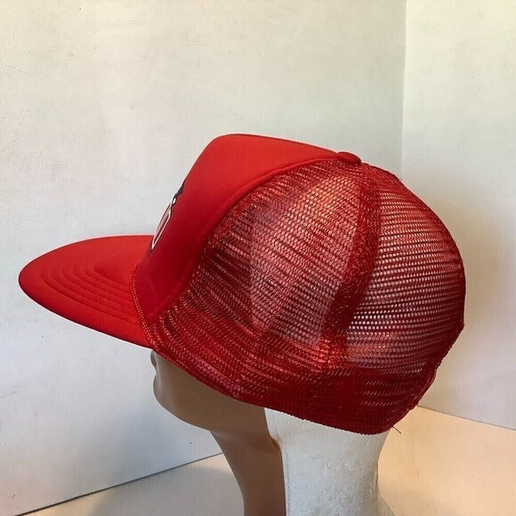 Vintage Winton Ama Pro 1988 NFL Superbowl XXIII Trucker Hat Snapback Red - Picture 3 of 7